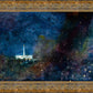 Provo Temple a Pillar of Fire by Night