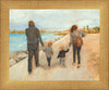 Family Walk On The Beach