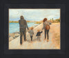 Family Walk On The Beach