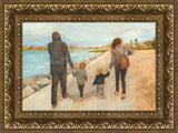 Family Walk On The Beach