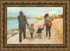 Family Walk On The Beach