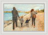 Family Walk On The Beach