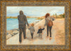 Family Walk On The Beach