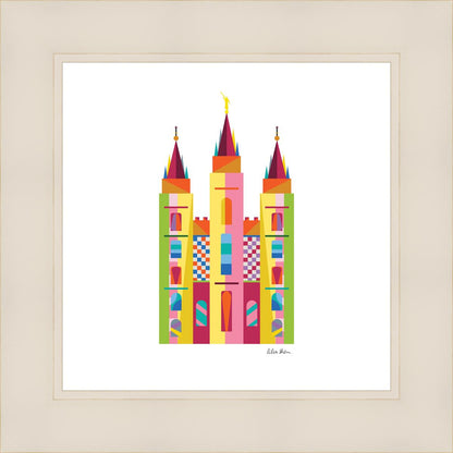 The Colors of the Temple Salt Lake City