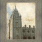 Salt Lake Temple Antiqued