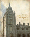 Salt Lake Temple Antiqued