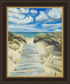 Enjoy the Beauty on your Broken Path Seashore Large Wall Art