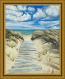 Enjoy the Beauty on your Broken Path Seashore Large Wall Art