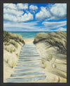 Enjoy the Beauty on your Broken Path Seashore Large Wall Art