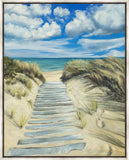 Enjoy the Beauty on your Broken Path Seashore Large Wall Art