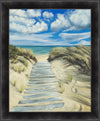 Enjoy the Beauty on your Broken Path Seashore Large Wall Art