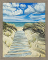 Enjoy the Beauty on your Broken Path Seashore Large Wall Art