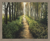 Enjoy The Beauty On Your Broken Path, Forest Walkway Large Wall Art