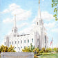 Brigham City Temple With Humbled Heart