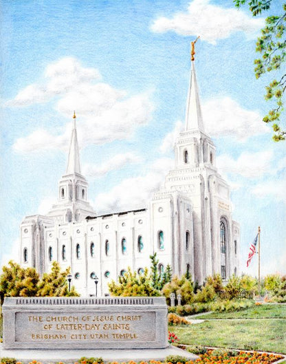 Brigham City Temple With Humbled Heart