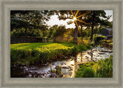 Plate 4 - Downham Spring Brook at Sunset