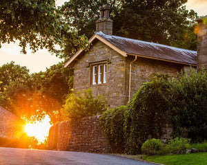 Plate 5 - Entering Downham Village at Sunset