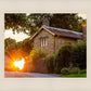 Plate 5 - Entering Downham Village at Sunset