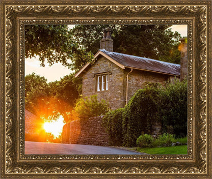 Plate 5 - Entering Downham Village at Sunset