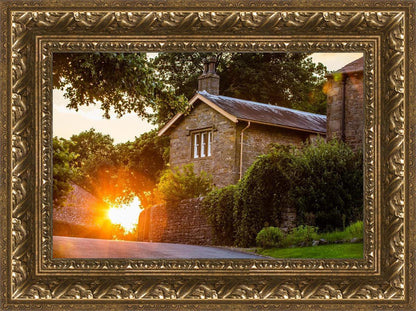 Plate 5 - Entering Downham Village at Sunset