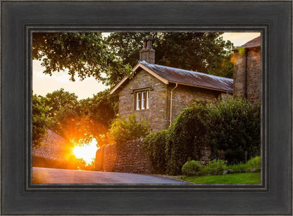 Plate 5 - Entering Downham Village at Sunset