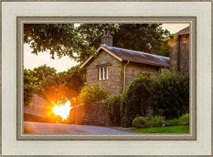 Plate 5 - Entering Downham Village at Sunset