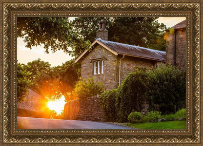 Plate 5 - Entering Downham Village at Sunset