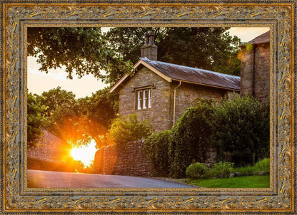 Plate 5 - Entering Downham Village at Sunset