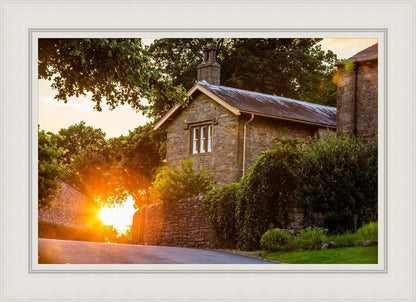 Plate 5 - Entering Downham Village at Sunset