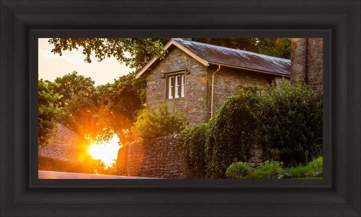 Plate 5 - Entering Downham Village at Sunset