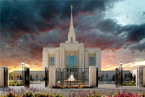 Ogden Temple Refuge from the Storm