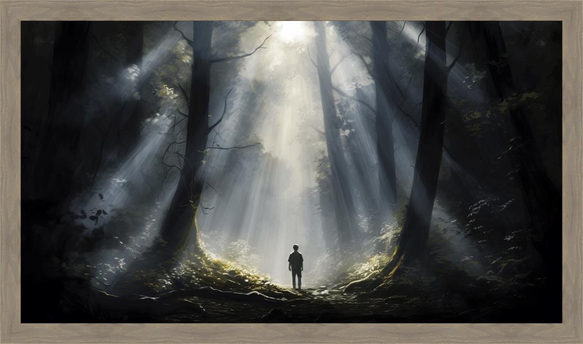 Above The Brightness of The Sun Large Wall Art