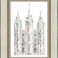 Salt Lake City Temple Watercolor in Gray