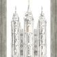 Salt Lake City Temple Watercolor in Gray