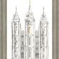 Salt Lake City Temple Watercolor in Gray