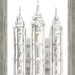 Salt Lake City Temple Watercolor in Gray