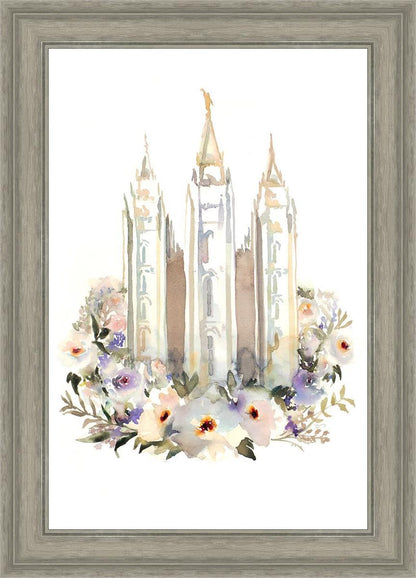 Salt Lake City Watercolor