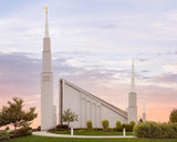 Boise Temple Sunset