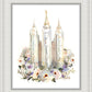 Salt Lake City Watercolor