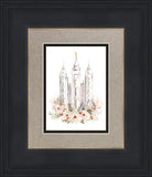 Salt Lake City Temple Floral Textured