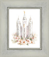 Salt Lake City Temple Floral Textured