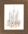 Salt Lake City Temple Floral Textured