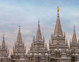 Salt Lake Temple Winter Ramparts