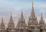 Salt Lake Temple Winter Ramparts