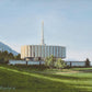 Provo Temple the Morning Breaks