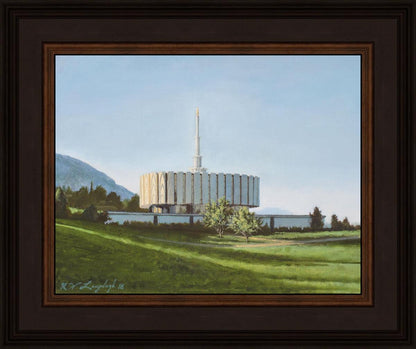 Provo Temple the Morning Breaks