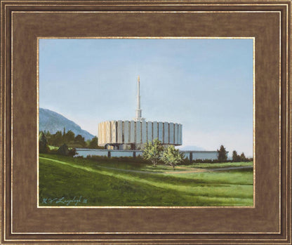 Provo Temple the Morning Breaks