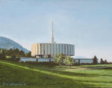 Provo Temple the Morning Breaks