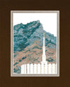 Provo Temple with Squaw Mountain