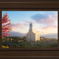 Cedar City Temple Time For Eternal Things Open Edition Canvas / 18 X 12 Frame E 3/4 24 Art